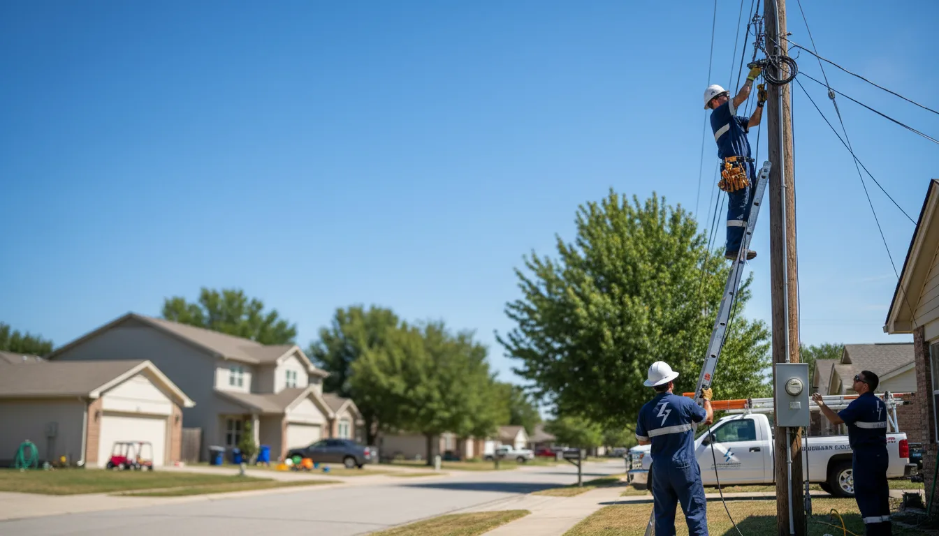 Residential electrician providing installation services in Floyd, IA